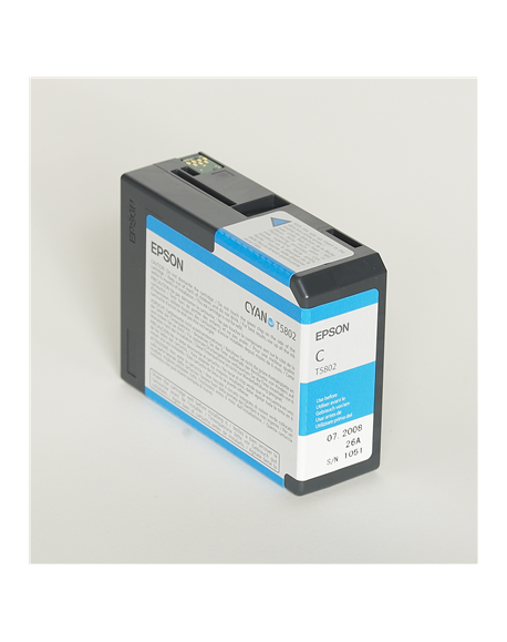 Epson T5802 ink cartridge cyan for Stylus PRO 3800 80 ml