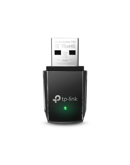 TP-LINK MU-MIMO USB 3.0 Adapter Archer T3U 2.4GHz/5GHz, 802.11ac, Internal antenna