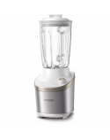 Philips Atlantic High Speed Blender HR3760/01 7000 Series Tabletop, 1500 W, Jar material Glass, Jar capacity 2 L, Ice crushing, Metal/White