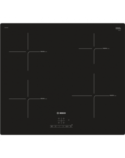 Bosch PIE611BB1E Induction, Number of burners/cooking zones 4, Black, Display, Timer