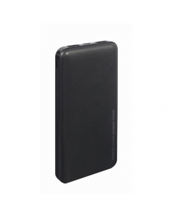 Gembird Power Bank PB10-02 10000 mAh, Black, 12 W