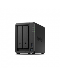 Synology DS723+ 2-bay/AMD Ryzen R1600/2-core 2.6 (base)/3.1 (turbo) GHz/2GB DDR4/2 x 3.5"xHot swap/2x1GbE/1xUSB3.2/eSATA/RAID 0,