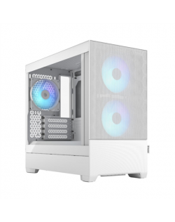 Fractal Design Pop Mini Air RGB White TG Clear Tint, mATX, Mini ITX, Power supply included No