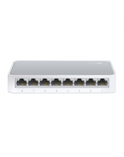 TP-LINK Switch TL-SF1008D Unmanaged, Desktop, 10/100 Mbps (RJ-45) ports quantity 8, Power supply type External