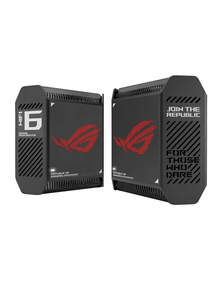 Asus Wifi 6 802.11ax Tri-band Gigabit Gaming Mesh System GT6 ROG Rapture (2-Pack) 802.11ax, 10/100/1000 Mbit/s, Ethernet LAN (RJ