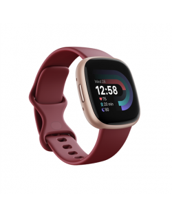 Fitbit Versa 4 Smart watch, NFC, GPS (satellite), AMOLED, Touchscreen, Heart rate monitor, Activity monitoring 24/7, Waterproof,