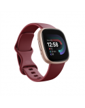 Fitbit Versa 4 Smart watch, NFC, GPS (satellite), AMOLED, Touchscreen, Heart rate monitor, Activity monitoring 24/7, Waterproof, Bluetooth, Wi-Fi, Beet Juice/Copper Rose