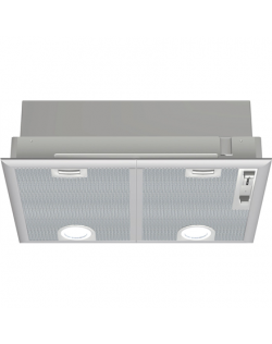 Bosch Hood Serie 4 DHL555BL Canopy, Energy efficiency class C, Width 50 cm, 590 m³/h, Mechanical control, Silver, LED, Made in G