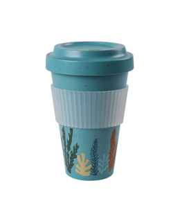 Stoneline Awave Coffee-to-go cup 21957 Capacity 0.4 L, Material Silicone/rPET, Turquoise