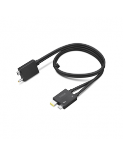 Lenovo ThinkPad Thunderbolt 4 WorkStation Dock Split Cable 4X91K16970 Black, 0.7 m