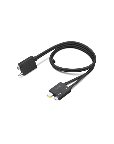 Lenovo ThinkPad Thunderbolt 4 WorkStation Dock Split Cable 4X91K16970 Black, 0.7 m