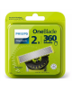 Philips OneBlade Replacement blade, 2 pcs QP420/50 Black/Green