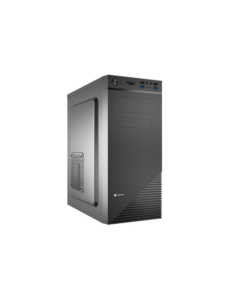 Natec PC case Cabassu G2 Black, Midi Tower, Power supply included No