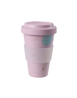 Stoneline Awave Coffee-to-go cup 21956 Capacity 0.4 L, Material Silicone/rPET, Rose