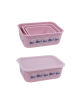 Stoneline Awave Set of storage box 21940 3 pc(s), Dishwasher proof, Rose