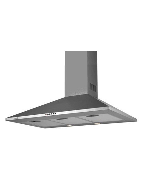 CATA Hood OMEGA 600 X Wall mounted, Energy efficiency class C, Width 60 cm, 645 m³/h, Mechanical control, LED, Grey