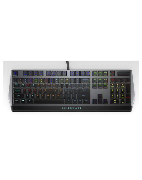Dell Alienware Gaming Keyboard AW510K Wired, Mechanical Gaming Keyboard, RGB LED light, EN, Dark Gray, USB