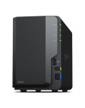 Synology DS223 Up to 2 HDD/SSD Hot-Swap, RTD1619B, Processor frequency 1.7 GHz, 2 GB, DDR4, RAID Basic, JBOD, RAID 0, RAID 1, 1x1GbE/3xUSB 3.2Gen1, 1x Fans 92 mm x 92 mm