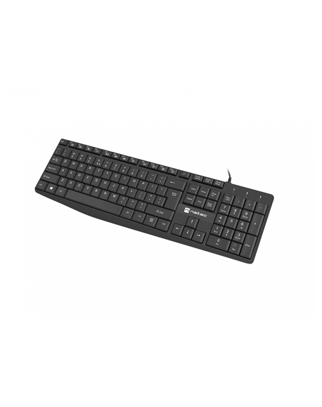 Natec Keyboard Nautilus NKL-1950 Wired, US, USB Type-A, Black