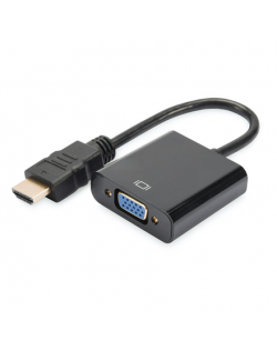 Digitus HDMI to VGA converter adapter DA-70461 Black