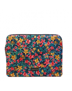 Casyx for MacBook SLVS-000023 Fits up to size 13 ”/14 ", Sleeve, Canvas Flowers Dark, Waterproof