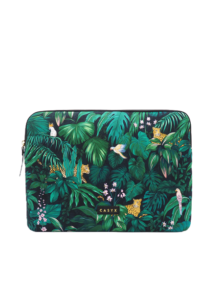 Casyx for MacBook SLVS-000020 Fits up to size 13 ”/14 ", Sleeve, Deep Jungle, Waterproof