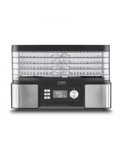 Caso Food Dehydrator DH 450 Power 370-450 W, Number of trays 5, Temperature control, Integrated timer, Black/Stainless Steel