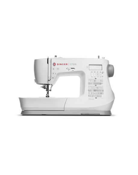 Singer Sewing Machine C7205 Number of stitches 200, Number of buttonholes 8, White