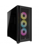 Corsair Tempered Glass PC Case iCUE 5000D RGB AIRFLOW Side window, Black, Mid-Tower, Power supply included No