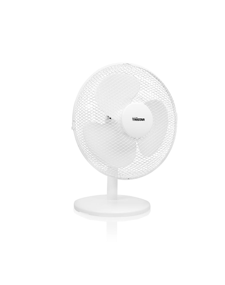 Tristar Desk fan VE-5724 Diameter 30 cm, White, Number of speeds 3, 40 W, Oscillation