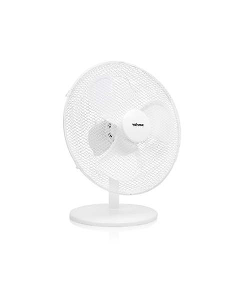 Tristar Desk fan VE-5727 Diameter 30 cm, White, Number of speeds 3, 40 W, Oscillation