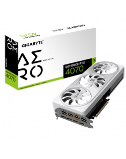 Gigabyte GV-N4070AERO OC-12GD 1.0 NVIDIA, 12 GB, GeForce RTX 4070, GDDR6X, PCI-E 4.0, HDMI ports quantity 1, Memory clock speed 