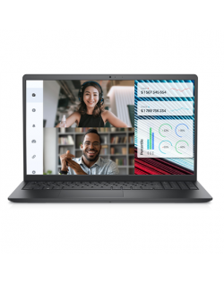 Dell Vostro 15 3520 Black, 15.6 ", WVA, FHD, 1920 x 1080, Anti-glare, Intel Core i5, i5-1235U, 16 GB, SSD 512 GB, Intel Iris Xe 
