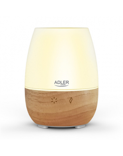 Adler Ultrasonic Aroma Diffuser AD 7967 Ultrasonic, Suitable for rooms up to 25 m³, Brown/White