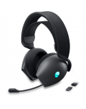Dell Alienware Dual Mode Wireless Gaming Headset AW720H Over-Ear, Built-in microphone, Dark Side of the Moon, Noise canceling, Wireless