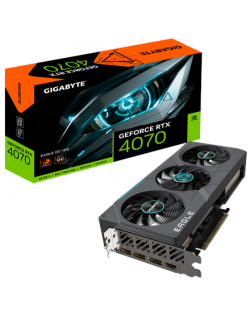 Gigabyte GV-N4070EAGLE OC-12GD 1.0 NVIDIA, 12 GB, GeForce RTX 4070, GDDR6X, PCI-E 4.0, HDMI ports quantity 1, Memory clock speed