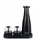 Adler Electric Salt and pepper grinder AD 4449b 7 W, Housing material ABS plastic, Lithium, Matte Black