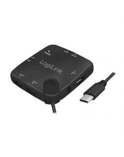 Logilink UA0344 USB Typ-C™ OTG (On-The-Go) Multifunction hub and card reader Logilink