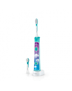 Philips Sonic Electric toothbrush HX6322/04 For kids, Rechargeable, Sonic technology, Teeth brushing modes 2, Number of brush he