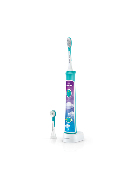 Philips Sonic Electric toothbrush HX6322/04 For kids, Rechargeable, Sonic technology, Teeth brushing modes 2, Number of brush he