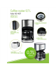 Adler Coffee maker AD 4407 Drip, 550 W, Black