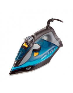 Adler Iron AD 5032 Blue/Grey, 3000 W, Steam Iron, Continuous steam 45 g/min, Steam boost performance 80 g/min, Water tank capaci