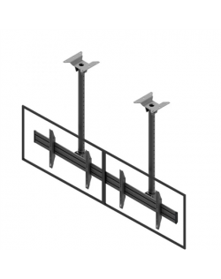 EDBAK Menu Board Ceiling Mount for Two Screens Ceiling mount, MBV2155-L, 50-57 ", Maximum weight (capacity) 140 kg, Black