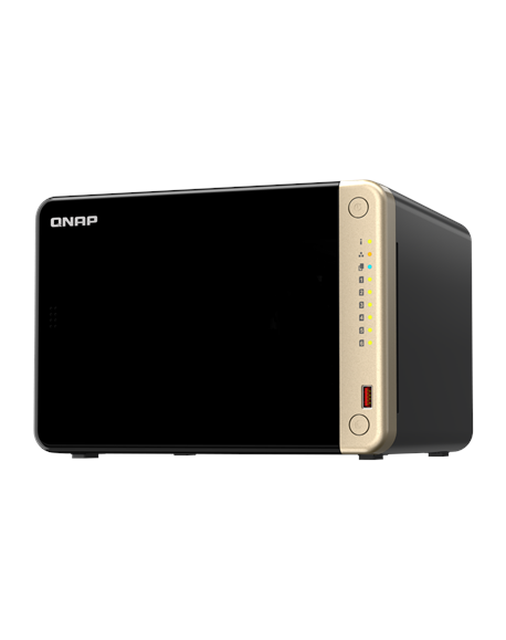 QNAP 6-Bay desktop NAS TS-664-8G N5095 4-core, Processor frequency 2.9 GHz, 8 GB, DDR4, 2x 2.5 Gigabit Ethernet Port, 2 x M.2 22