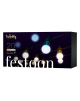Twinkly Festoon Smart LED Lights 40 AWW (Gold+Silver) G45 bulbs, 20m