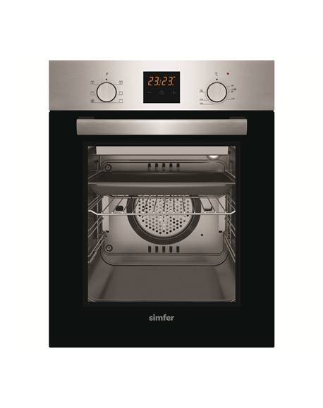 Simfer Oven 4207BERIM 47 L, Inox, Easy to clean, Pop-up knobs, Width 45 cm, Built in