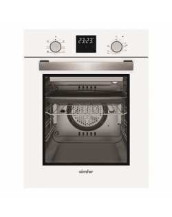 Simfer Oven 4207BERBB 47 L, White, Easy to clean, Pop-up knobs, Width 45 cm, Built in