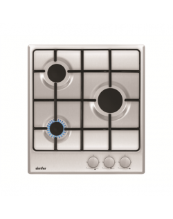 Simfer Hob H4.300.VGRIM Gas, Number of burners/cooking zones 3, Rotary knobs, Inox,