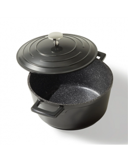 Stoneline Roasting Pot 2.6 L, 20 cm, Black, Lid included