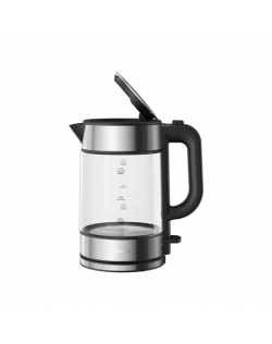 Xiaomi Electric Glass Kettle EU Electric, 2200 W, 1.7 L, Glass, 360° rotational base, Black/Stainless Steel